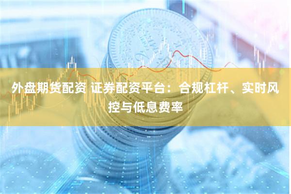 外盤期貨配資 證券配資平臺：合規杠桿、實時風控與低息費率